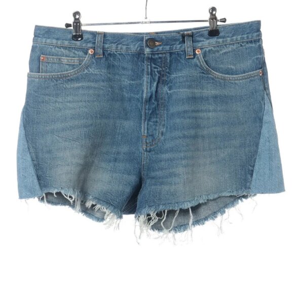 Gucci Button-down Cotton DenimShort Pant Blue - Picture 1 of 7